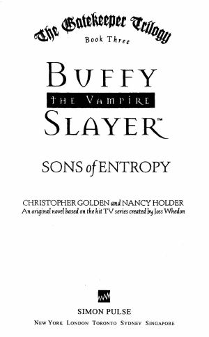 [The Gatekeeper Trilogy 03] • Sons of Entropy